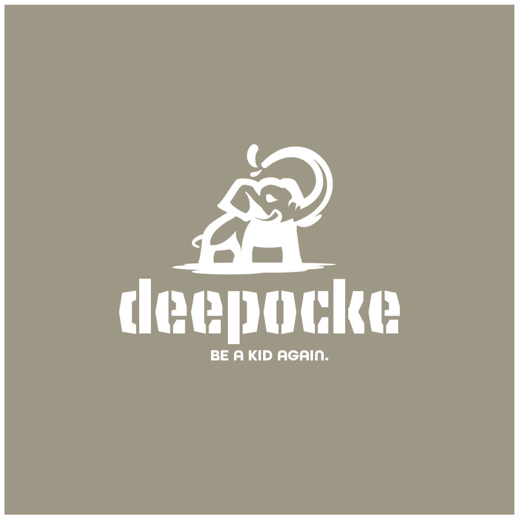 本気で遊ぶカッコイイ大人のためのアパレルブランド「deepocke」様のロゴデザイン